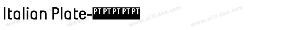 Italian Plate字体转换